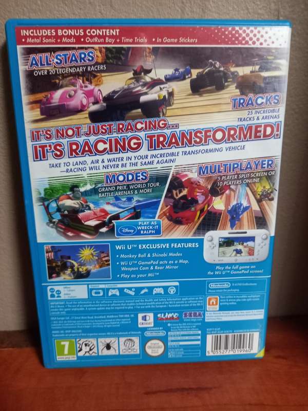 Sonic And All Stars Racing Transformed Special Edition