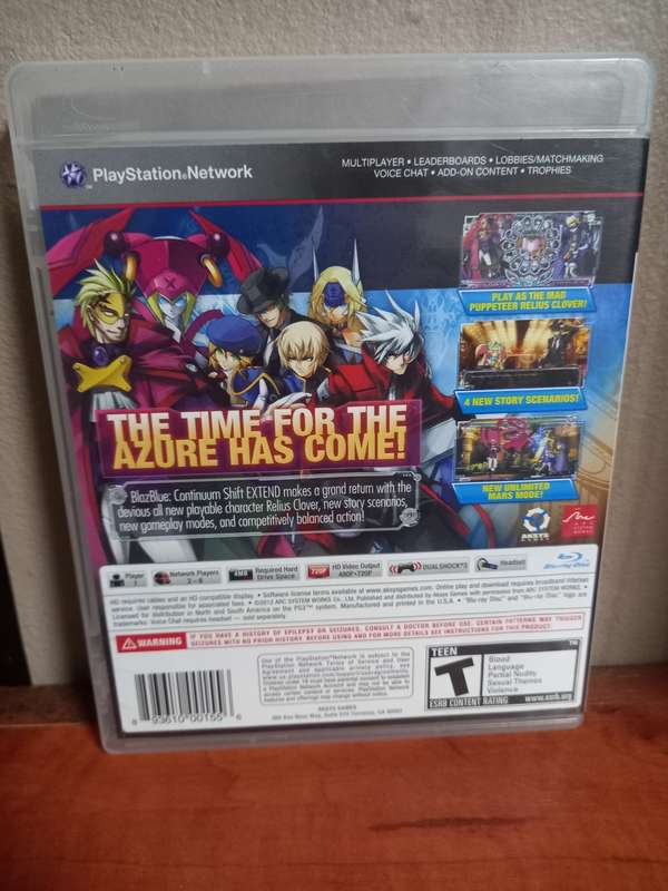 Blazblue Continuum Shift Extend