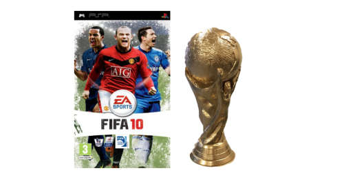 Fifa 10 PSP Game + Fifa Gold Trophy