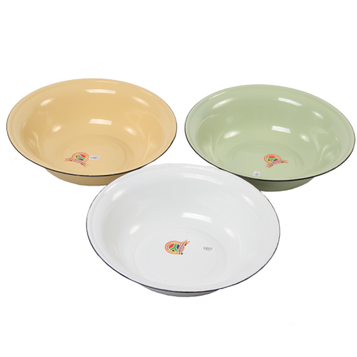 New World Enamel Basin 30/34/40/45/50/60/70cm - 34cm / Cream