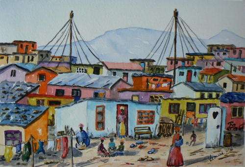 POOR BUT HAPPY, informel villages, squattercamps, natives, Cape, Leonie van Loggerenberg