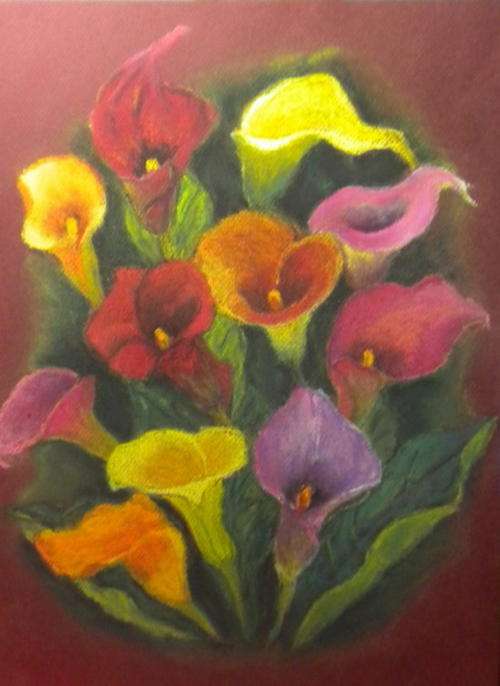 A Bunch of Arumlilies, Flowers, Spring, Cape, Leonie van Loggerenberg