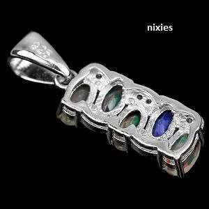 STUNNING REAL OPAL 925 STERLING SILVER PENDANT