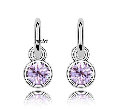 DAZZLING LAVENDER SWAROVSKI EARRINGS
