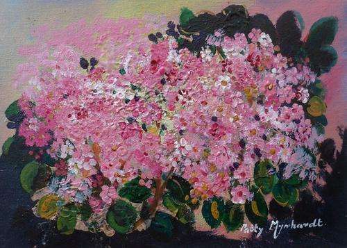 PINK HAWTHORN ** BY PATTY MYNHARDT -  30 x 35CM