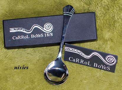 LOVELY COLLECTIBLE "CARROL BOYES" CREAM/SUGAR SPOON