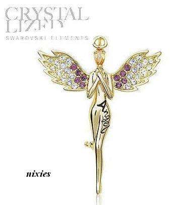 BEAUTIFUL SWAROVSKI "ANGEL" BROOCH