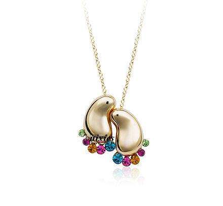 PLAYFUL SWAROVSKI "FEET" NECKLACE