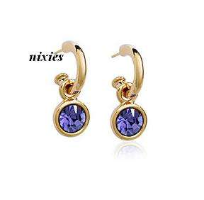 DAZZLING AMETHYST SWAROVSKI EARRINGS