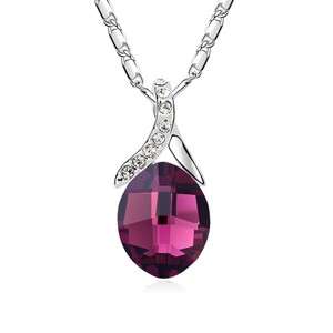 **NEW** RUBELLITE GARNET SWAROVSKI NECKLACE