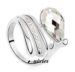 AMAZING SWAROVSKI CRYSTAL ELEMENTS RING - SIZE 7(O)