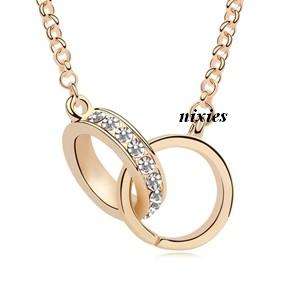 TRENDY SWAROVSKI DIAMOND NECKLACE