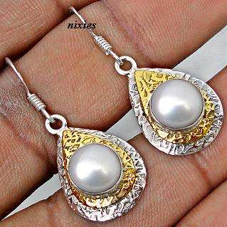 BEAUTIFUL 925 STERLING SILVER FRESHWATER PEARL EARRINGS