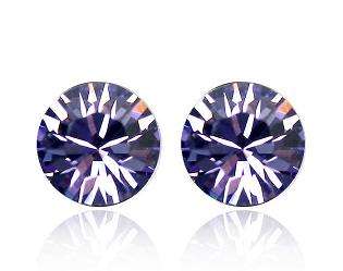 SWAROVSKI AMETHYST EARRING STUDS