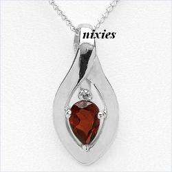 GORGEOUS 0.45CT GARNET IN STERLING SILVER