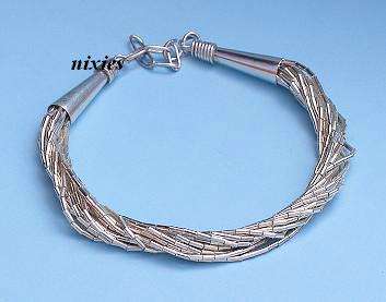 ELEGANT 925 STERLING SILVER MULTI-STRING BRACELET