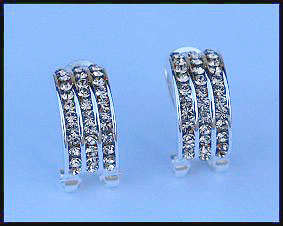 CHAMPAGNE TOPAZ SWAROVSKI HUGGIE EARRINGS