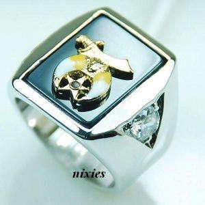 925 STERLING SILVER GENTS SIGNET RING - SIZE 9(S)