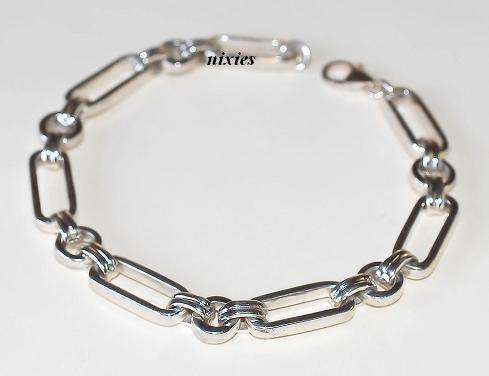 SOLID 925 STERLING SILVER 7MM WIDE BRACELET