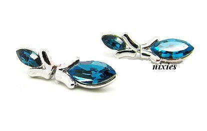 RICH LONDON BLUE DANGLING EARRINGS