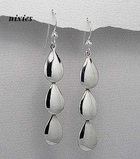 DAZZLING SOLID 925 STERLING SILVER EARRINGS