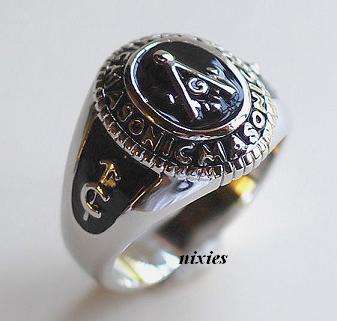 ATTRACTIVE MASONIC RING - SIZE 14(Z+3)