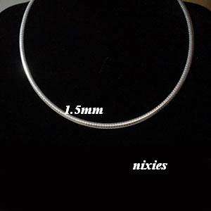 STYLISH SOLID 925 STERLING SILVER OMEGA CHAIN