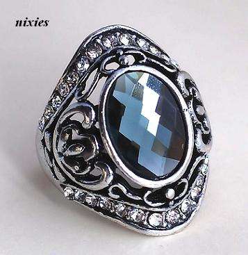 AMAZING PAVED SOMEY TOPAZ RING - SIZE 9(S)