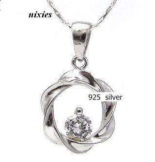 CHARMING SWIRL CIRCLE WITH DIAMOND SIMULANT