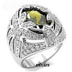 TIMELESS OLIVINE COCKTAIL RING - SIZE 8(Q)