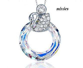 DAZZLING AB SWAROVSKI COSMIC PENDANT