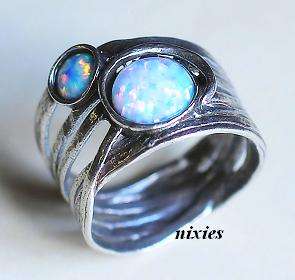 [R1599.00] AWESOME PURE 925 STERLING SILVER OPAL RING - SIZE 6(M)