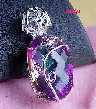 LOVELY BOLD MYSTIC TOPAZ PENDANT