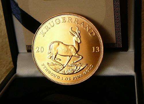 @@@ KRUGERRAND FULL 1 oz GOLD BULLION ## ONE OUNCE in blue SA Mint box plus CERTIFICATE #