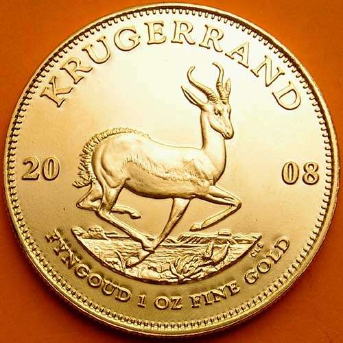 KRUGERRAND FULL 1 oz (ONE OUNCE) GOLD BULLION ## 5 coins available ##