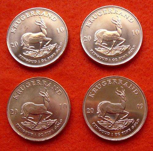 KRUGERRAND FULL 1 oz (ONE OUNCE) GOLD BULLION ## 4 coins available ##