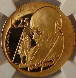 > STUNNING * 2008 MAHATMA GANDHI 1 oz GOLD PROOF 69 ULTRA CAMEO *