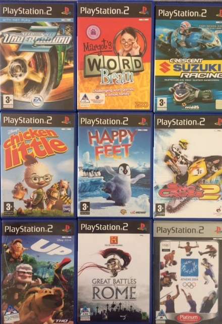 Playstation 2 console with 18 Games