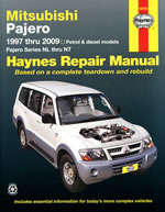 Haynes 68766 Mitsubishi Pajero (1997-2009) Haynes Repair Manual Petrol & Diesel