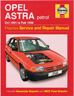 Haynes 3156 Opel Astra (1991-1998) Haynes Service & Repair Manual petrol