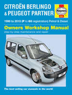 Haynes 4281 Citroen Berlingo & Peugeot Partner (1996-2005) Haynes Owners Workshop Manual