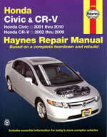 Haynes 42026 Honda Civic & CRV (2001-2010) Repair Manual