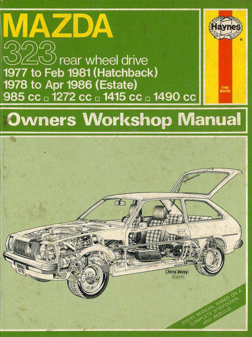 Haynes 0370 Mazda 323 RWD (1977-1986) Workshop Manual