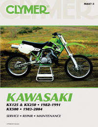 Clymer M447-3 Kawasaki KX125-500 (82-91&83-04) Maintenance Troubleshooting Repair Manual
