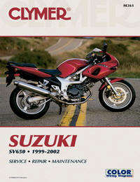 Clymer M361 Suzuki SV650 (99-02) Maintenance Troubleshooting Repair Manual
