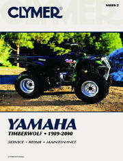 Clymer M489-2 Yamaha Timberwolf (89-00) Maintenance Repair Manual