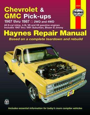 Haynes 24064 Chevrolet & GMC Pick-ups (67-87) Repair Manual