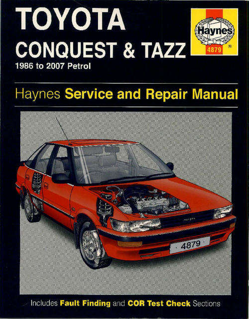 Haynes 4879 Toyota Conquest & Tazz Service & Repair Manual (1986-2007)