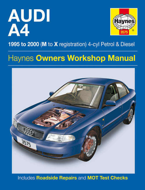 Haynes 3575 Audi A4 1995 to 2000 4-cylinder Workshop Manual
