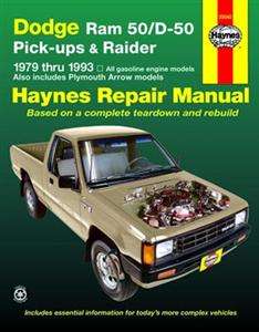 Haynes 30045 Dodge Ram 50D-50 Pick-ups and Raider 1979-1993 Repair Manual